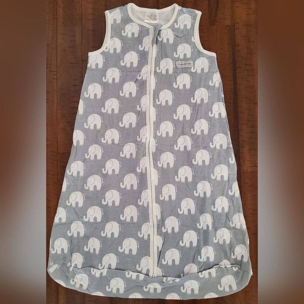 NWOT BaeBeaGoods 100% Cotton Sleeveless Elephant Print Sleep Sack - Size XL